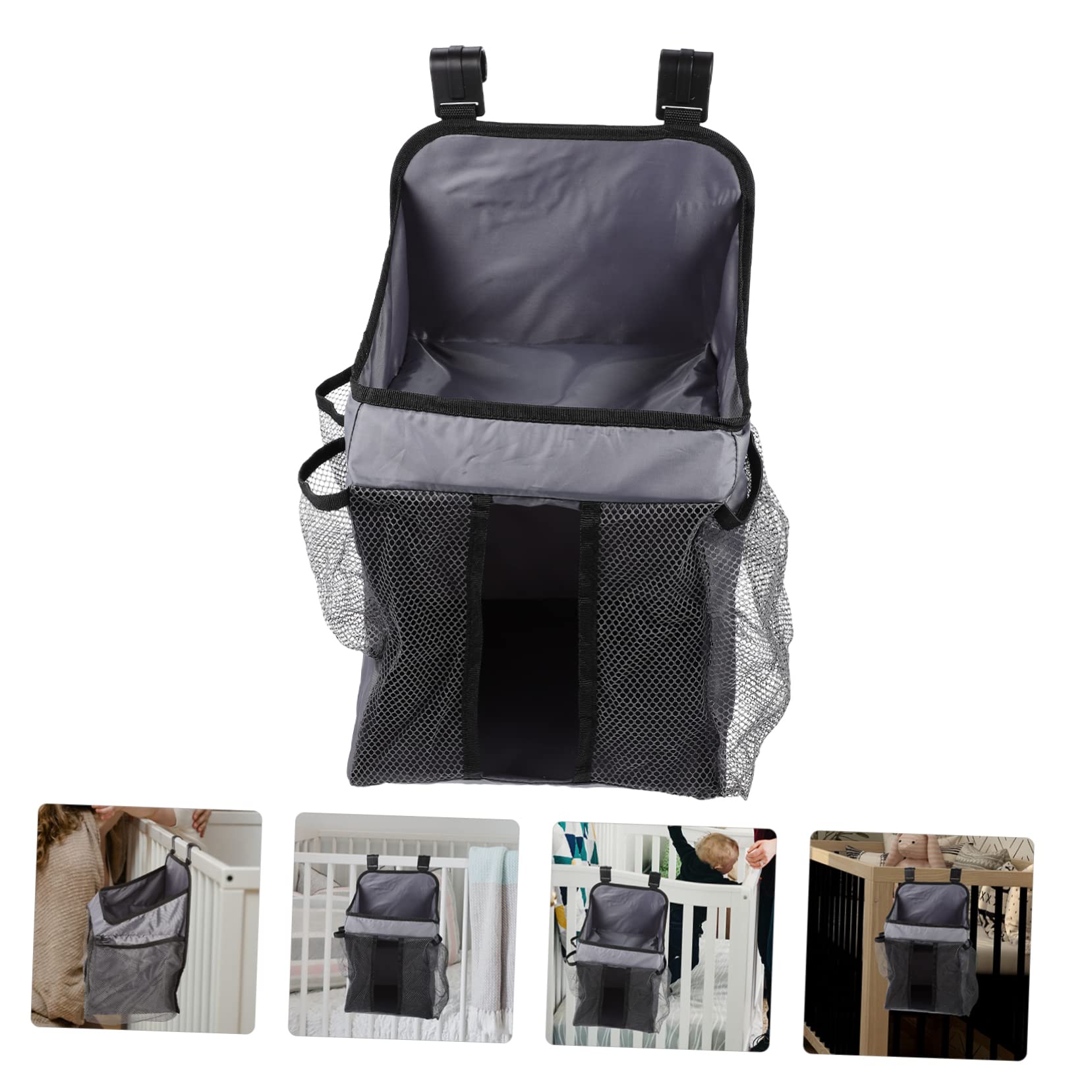Totority 4pcs Stroller Storage Bags for Diapers & Essentials - Baby Organizer