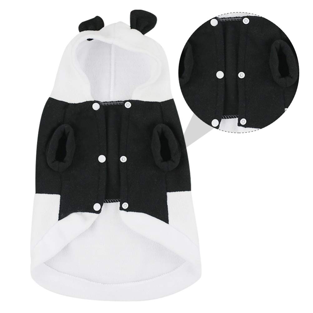 1pc Panda Pet Costume - Warm Winter Dog & Cat Clothes, Halloween Cosplay Outfit, Cute Bodysuit Jumpsuit for Small Pets - Perfect for Cold Weather, Costume Parties & Photo Shoots