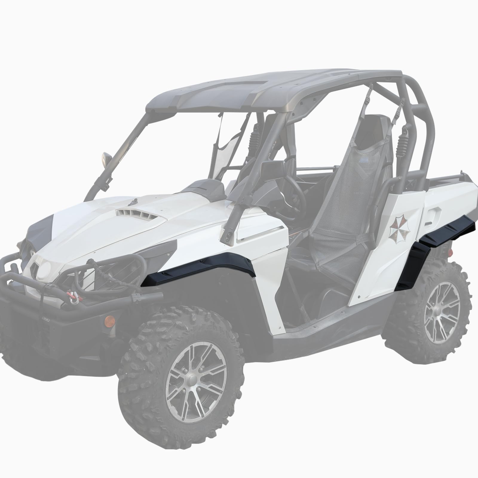 **A & UTV PRO Wide Fender Flares Kit for 2011-2020 Can Am Commander 1000 & 800 – Heavy-Duty XXL Extended Mud Flaps Front & Rear, OEM Replacement (#715002451, #715001013) – Perfect for Off-Roading, Mudding & Trail Protection**