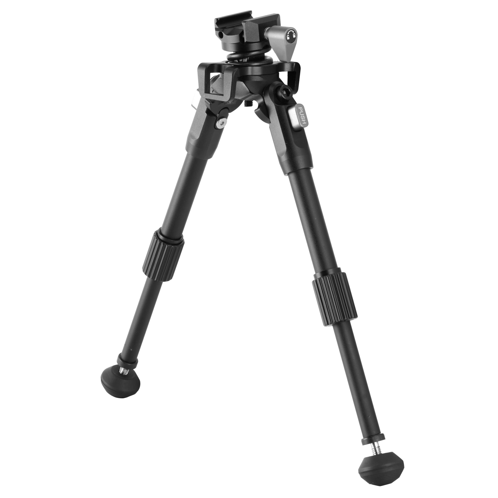 Equalizer 1QS A Aluminum Gun Bipod with Quick Release Picatinny Rail Adapter - Lightweight Shooting Support for Hunting, Tactical & Precision Rifle Use