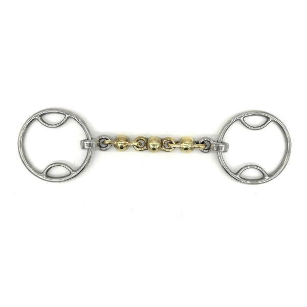 Jake Adams Brass Mouth Bevel Waterford Bit - Premium Horse Bit for Dressage & Western Riding - Comfort & Control for Training & Show Horses