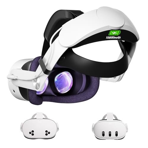 10000mAh Battery Head Strap for Oculus Quest 3
