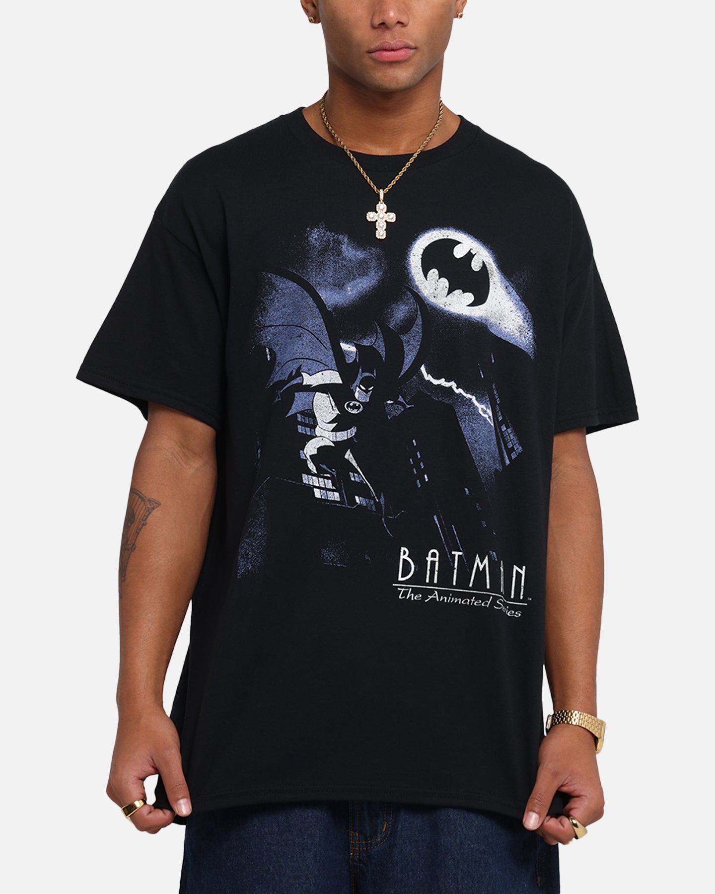 DC Batman The Animated Series Graphic T-Shirt - Black Cotton Tee for Men & Women - Perfect for Cosplay, Comic Con & Casual Wear