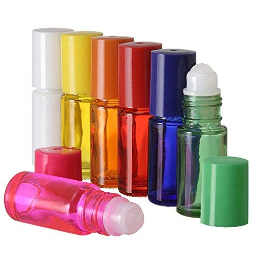 5ml Glass Roll On Bottles for Essential Oils, Aromatherapy, Perfume & Cologne - Plastic Roller Ball & Pipettes Included (288-Pack, Blue) - DIY Home Spa, Travel Size, Gift Making & Beauty Products Refill