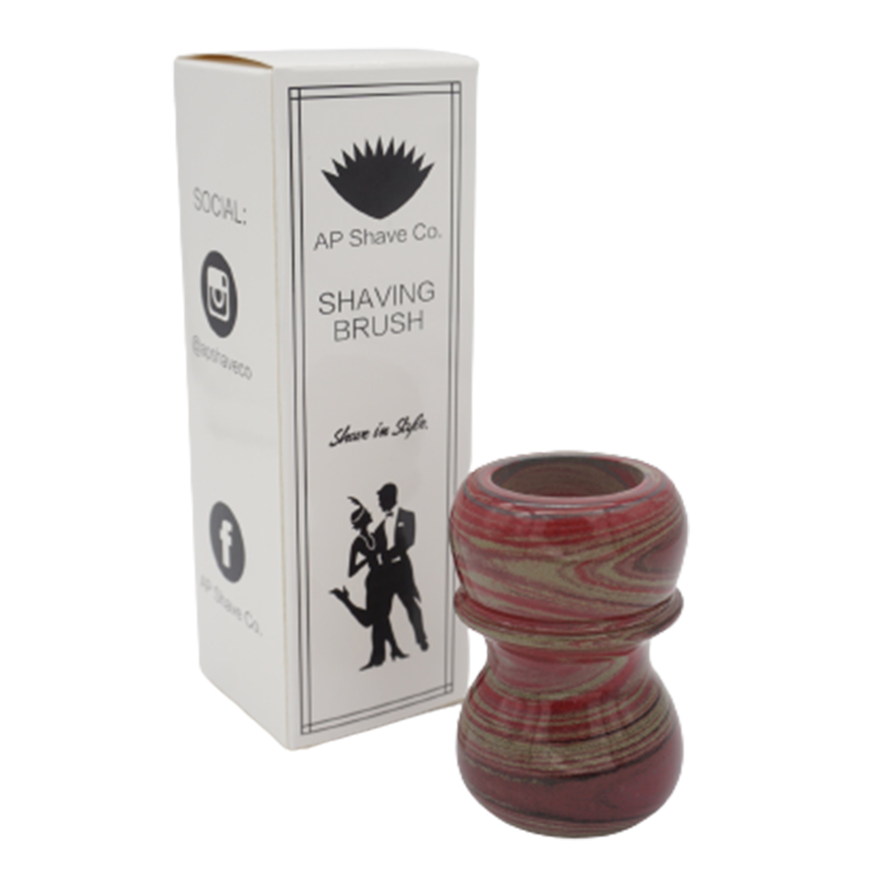 Premium Mars Ebonite Handmade Shaving Brush Handle - Fits 24mm & 26mm Knots - Perfect for Wet Shaving & Grooming Gifts for Men