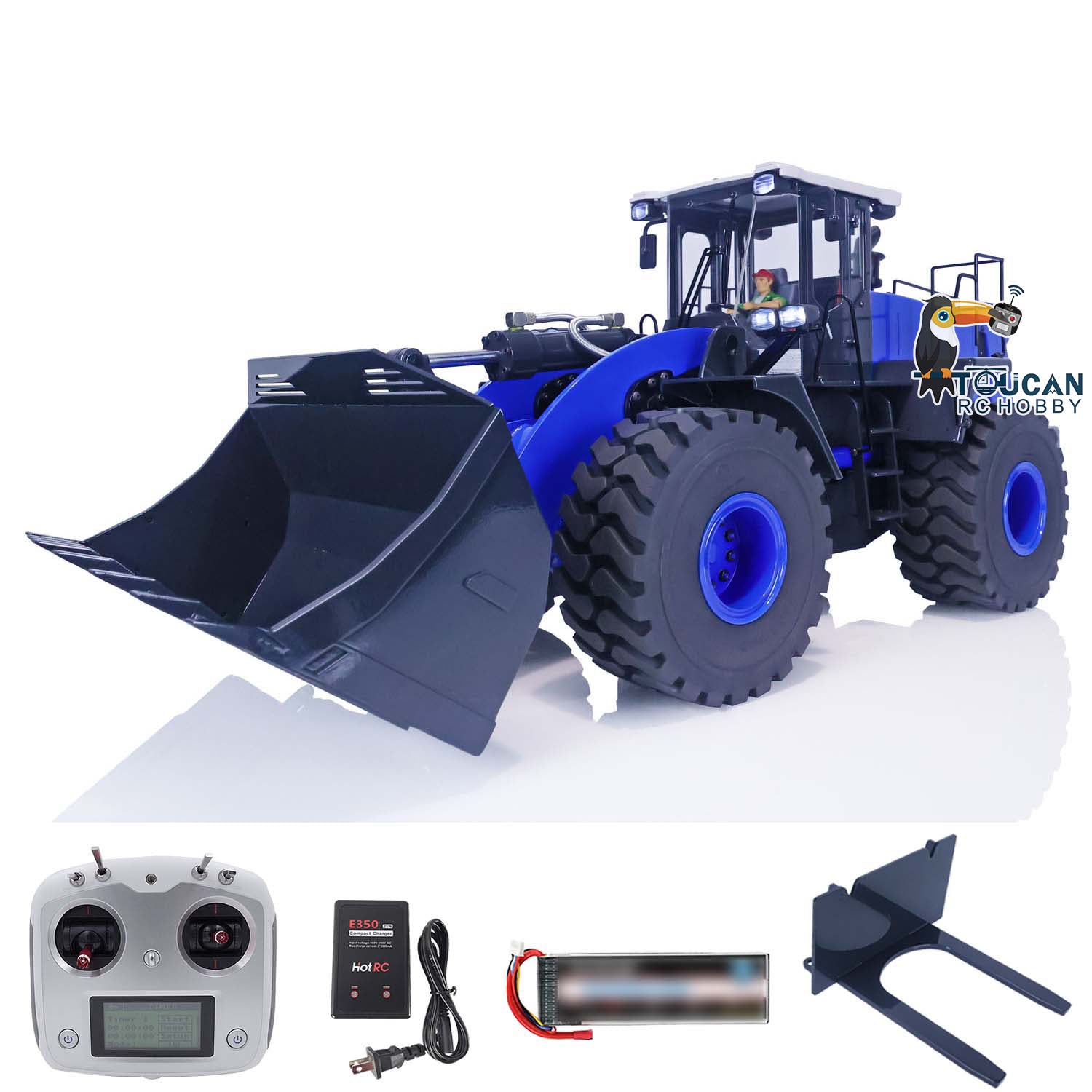 1/14 Scale WA470 RC Hydraulic Loader Toy - 980L Metal Construction Vehicle with Lights & Sound | Ready-to-Run XDRC Remote Control Truck | Perfect for Kids Play, Construction Site Simulation & RC Hobbyists