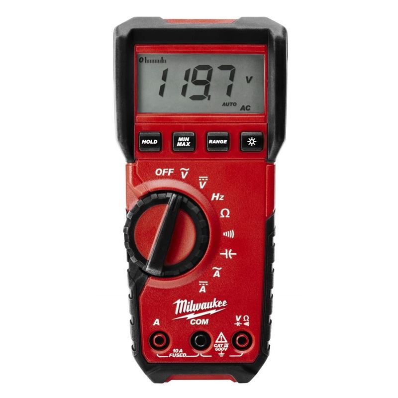 2216 20 Digital Multimeter - Professional Auto-Ranging Multimeter for Electricians, DIY & Home Use - Voltage, Current, Resistance Tester with LCD Display (Perfect for Car Repair, HVAC & Electronics Testing)