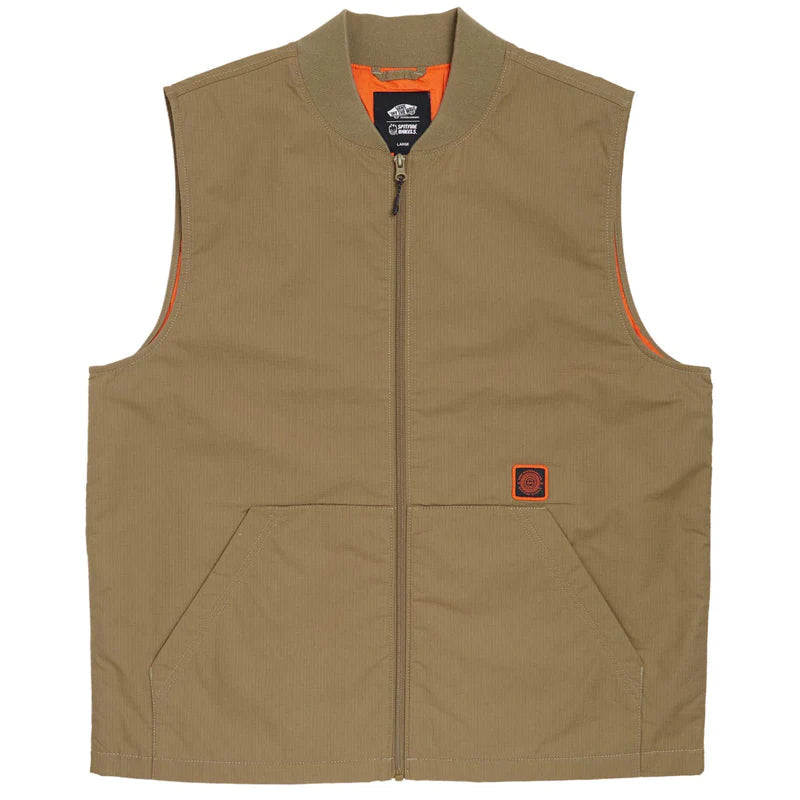 VANS x Spitfire Wheels Gothic Olive Skate Vest - Stylish & Durable for Skateboarding & Streetwear Fashion