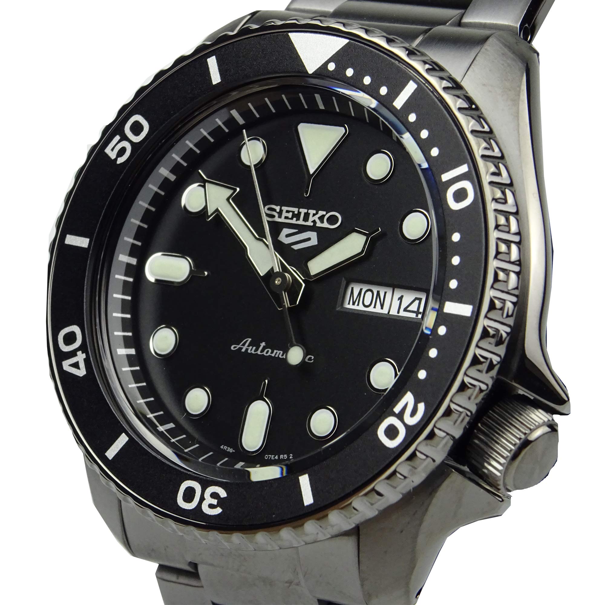 Seiko Men's 5 Sports Automatic Watch - Stainless Steel Case, Day/Date Display, Water Resistant - Perfect for Casual Wear, Business & Outdoor Adventures