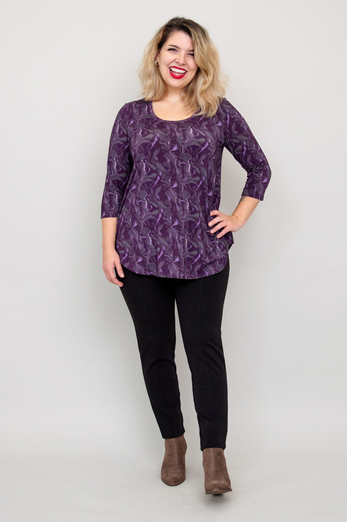 Jazz 3/4 Sleeve Top - Mystique Bamboo Blouse for Women | Breathable & Comfortable | Perfect for Concerts, Date Nights & Summer Outings