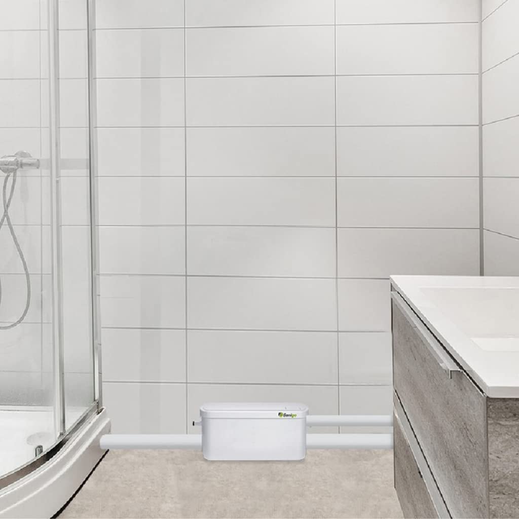 SANI-S250C Silent Sanitary Grinder Pump with Dual Inlets - Perfect for Shower and Bathroom Waste Lifting