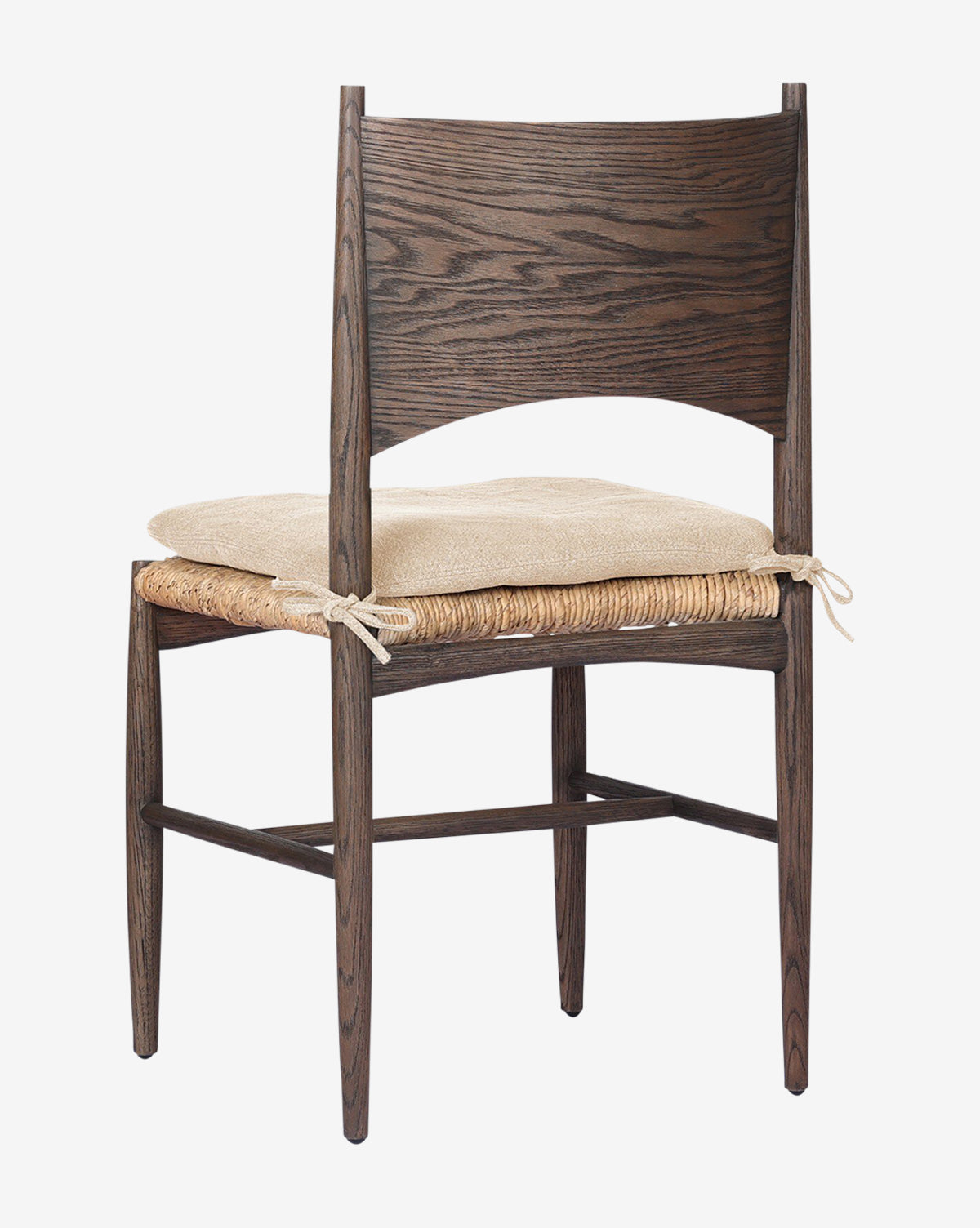 Modern Nixie Dining Chair - Mid Century Wooden Kitchen Chair with Upholstered Seat - Perfect for Dining Room, Kitchen, and Breakfast Nook