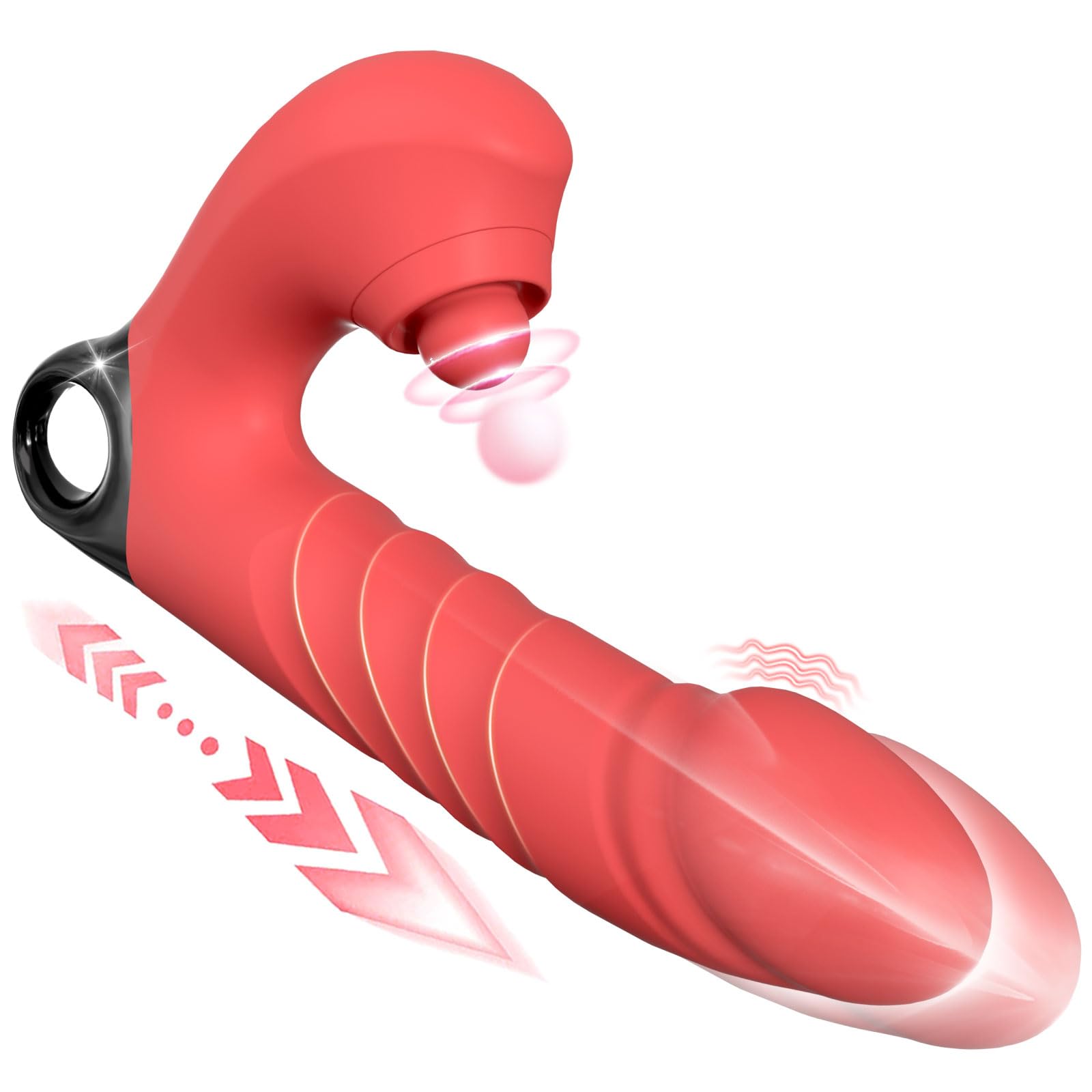 YUKZEN 3-in-1 Rabbit Vibrator with Thrusting & Clitoral Stimulation - 10 Vibration & 5 Pulsation Modes for G-Spot & Dual Pleasure | Adult Sex Toy for Women & Couples | Perfect for Solo Play & Romantic Nights