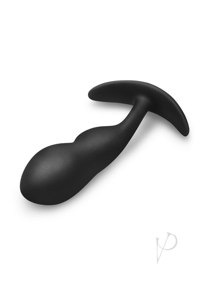 B Vibe P Spot Rechargeable Silicone Snug Plug with Remote Control - 145g Black - Perfect for Couples Play & Solo Pleasure
