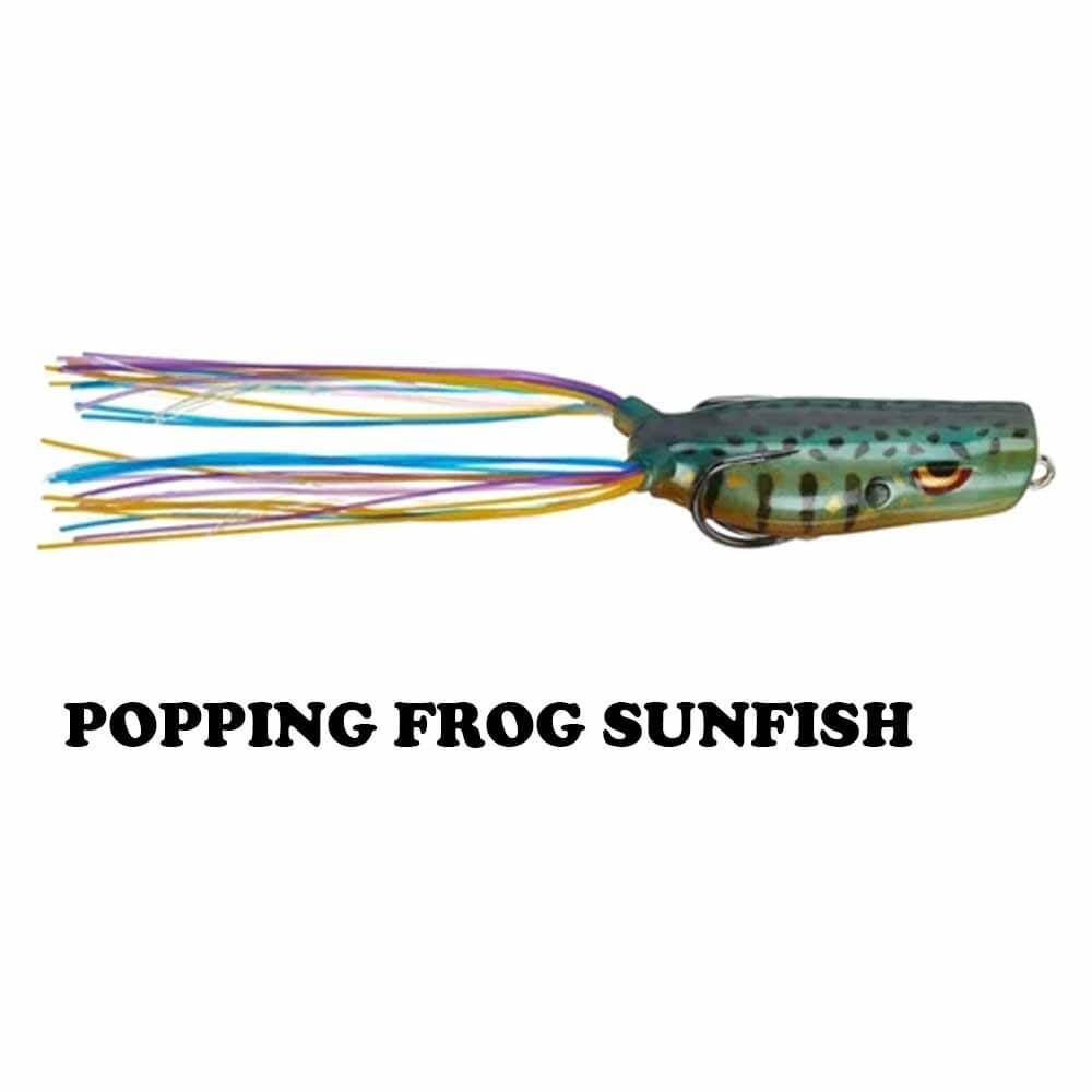 Gambler Popping Frog Lure - Topwater Bass Fishing Bait for Freshwater & Saltwater - Perfect for Frogging, Weedless Fishing, and Heavy Cover