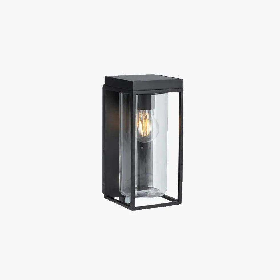 Black Solar Outdoor Wall Lantern - Waterproof & Energy-Efficient for Patio, Garden, Porch Lighting | Perfect for Backyard, Deck, and Pathway Illumination