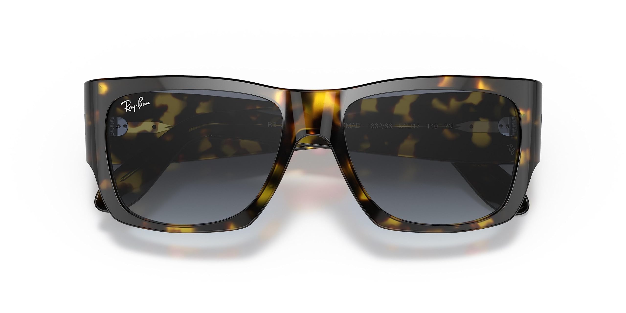 Ray-Ban RB2187 Nomad Square Polarized Sunglasses for Men & Women - UV Protection, Classic Aviator Style for Driving, Travel & Outdoor Activities
