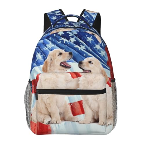 Patriotic Golden Retriever