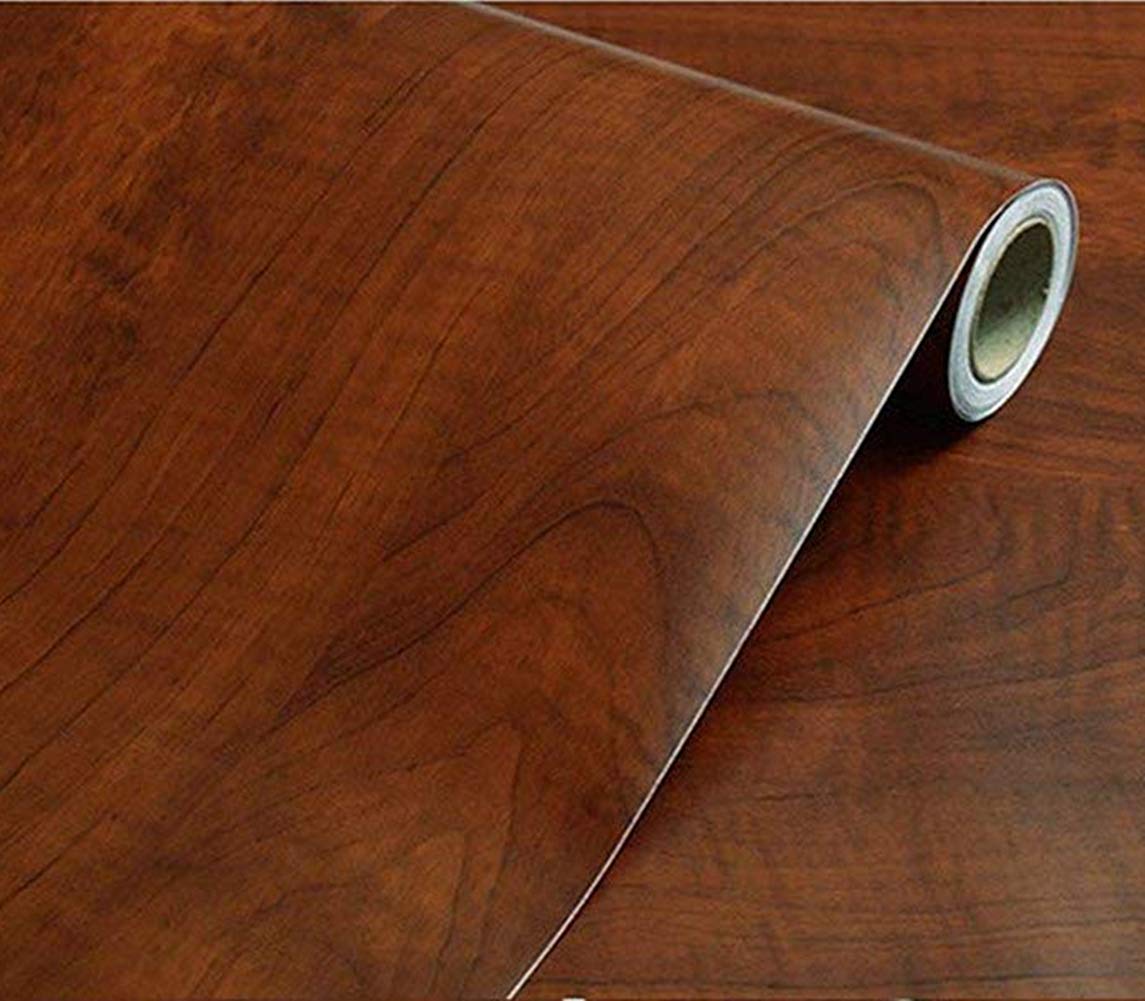 UPREDO Wood Grain Adhesive Paper - 15.8x79in Vinyl Sticker for Furniture & Walls