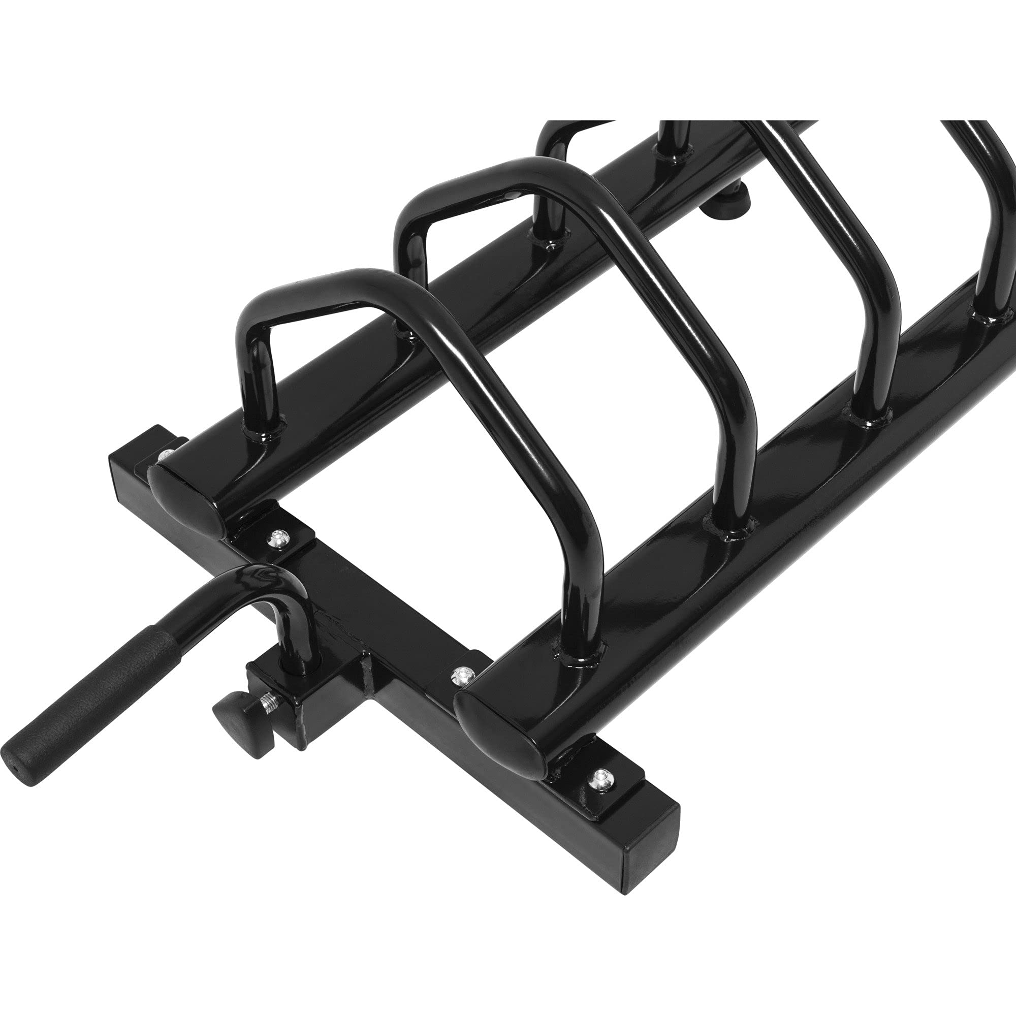 Adjustable Mobile Weight Plate Storage Rack - Universal Bumper Plate Organizer for Home & Gym Workouts
