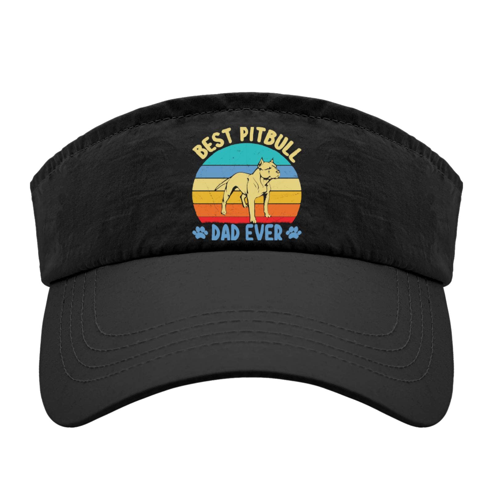 Stylish Sun Visor Hats for Women & Men - Ponytail-Friendly Dog Lover Baseball Cap - UV Protection Summer Outdoor Hat for Running, Golf, Beach, and Gardening