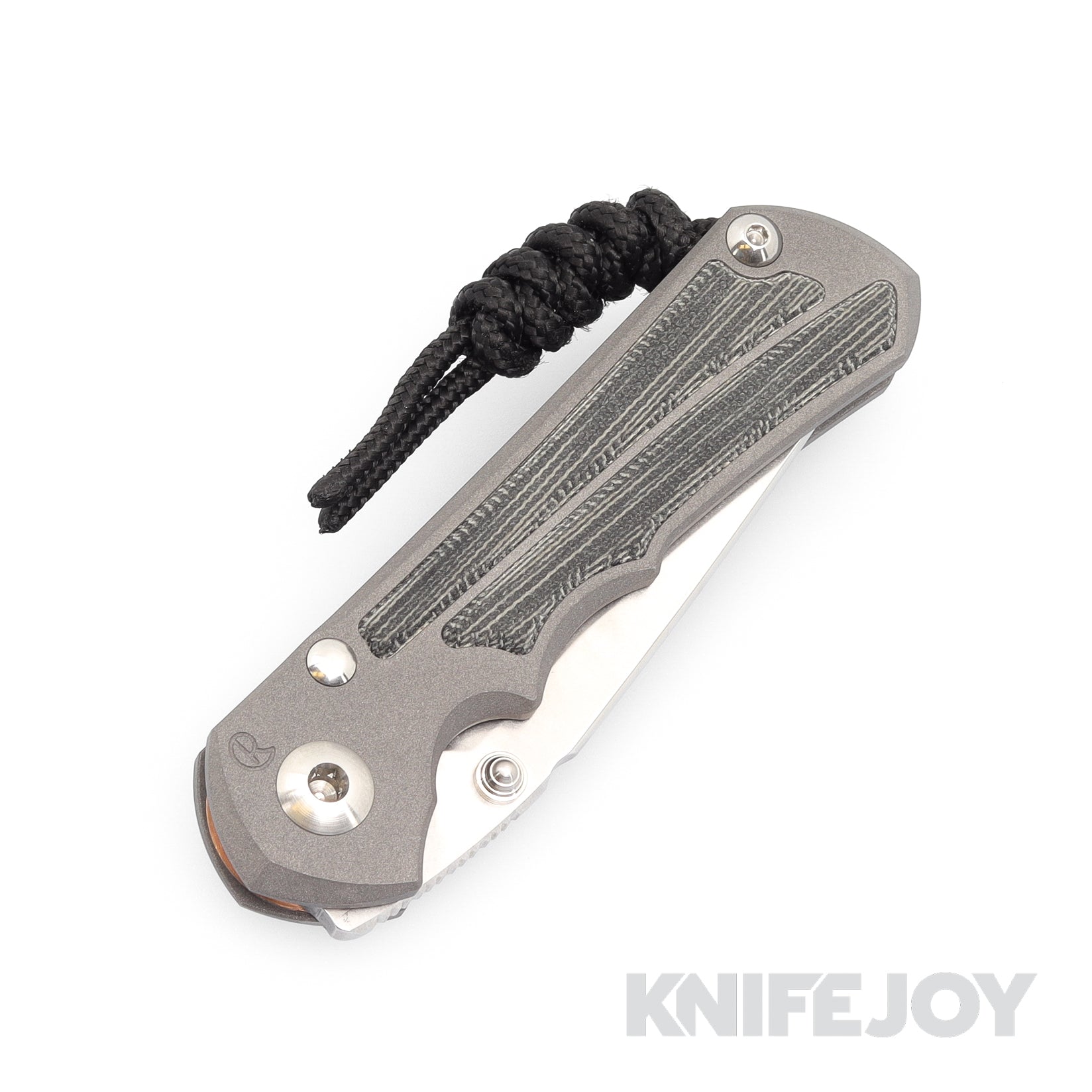 Chris Reeve Knives Small Inkosi Tanto Plain Folding Knife - Magnacut Blade, Black Canvas Micarta Inlay & Titanium Handles - EDC, Outdoor, Camping, Survival Gear
