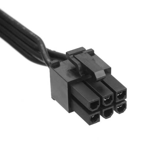 5V/12V 18AWG 6 Pin Male to 4 Pin Molex Female PCI-E Power Extension Cable for Graphics Card, PC Power Supply - Perfect for GPU Upgrades, Computer Builds, and Custom PC Wiring