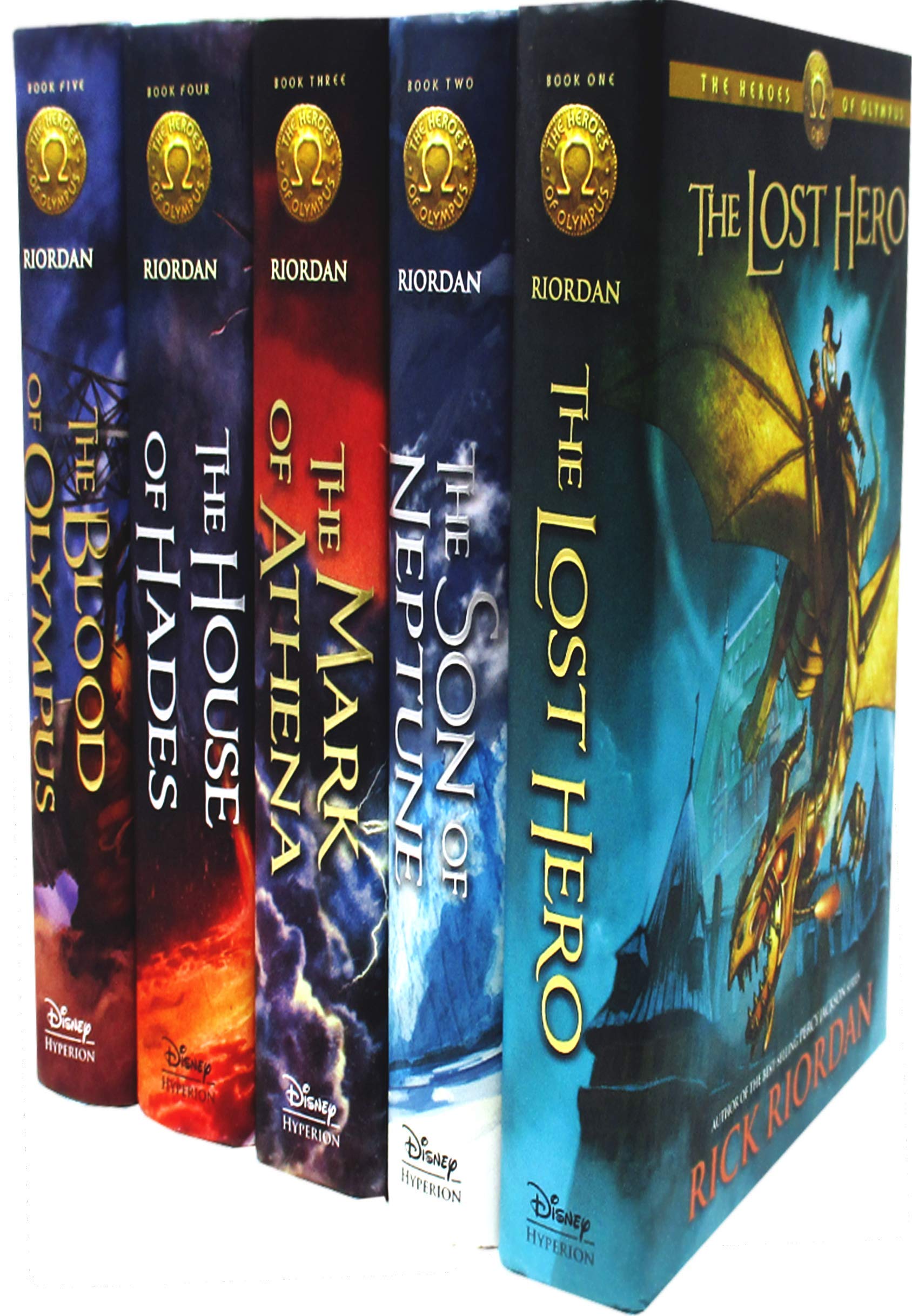 The Heroes of Olympus 5-Book Hardcover Box Set by Rick Riordan - Complete Greek Mythology Adventure Series for Teens & Young Adults | Perfect for Gifts, Book Clubs, and Fantasy Readers