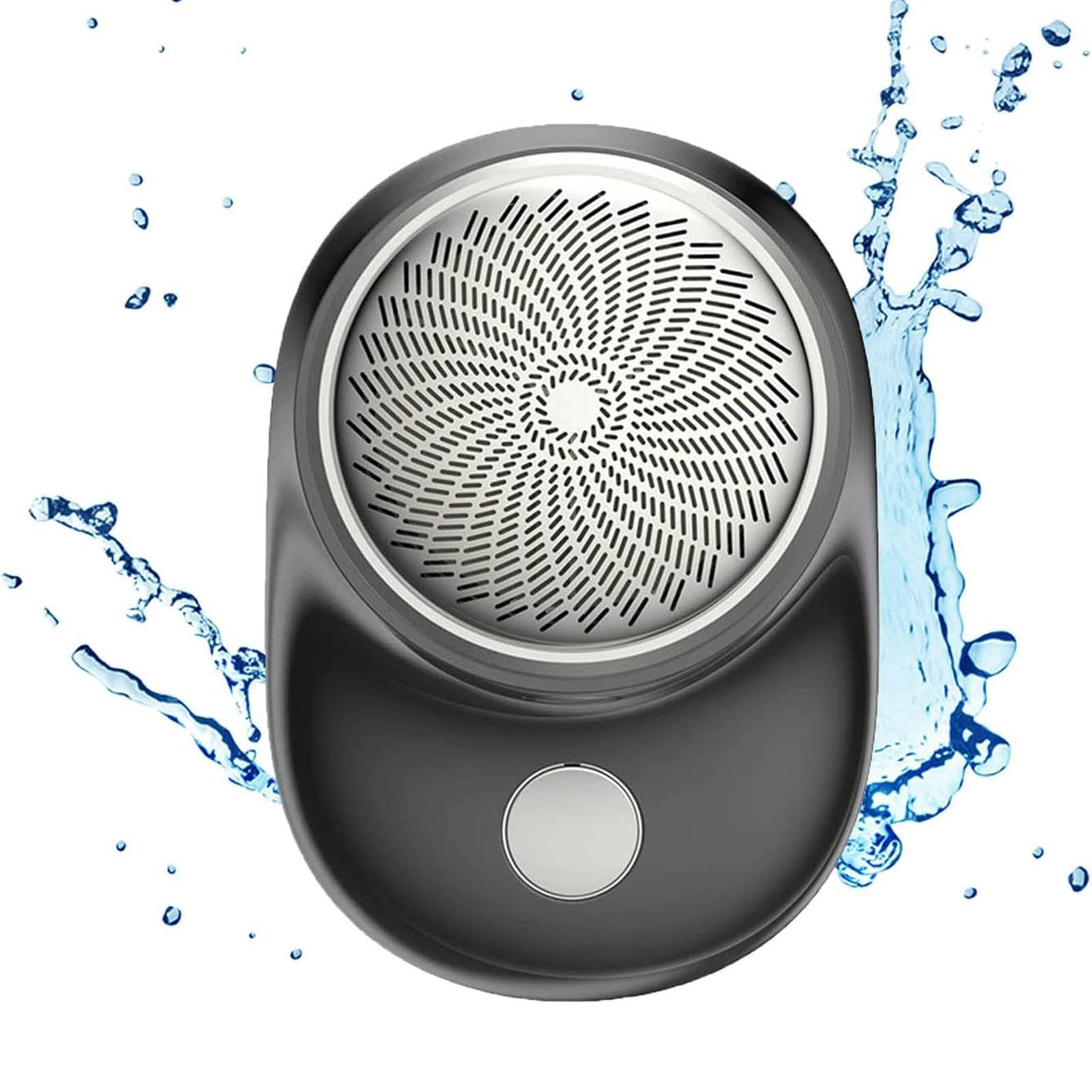 5V Metal Electric Shaver for Men - Portable & Rechargeable Wet/Dry Beard Trimmer with Travel Case - Fast Charging & Washable - Perfect for Travel, Gym & Daily Grooming - Great Gift for Dad & Husband (Silver)