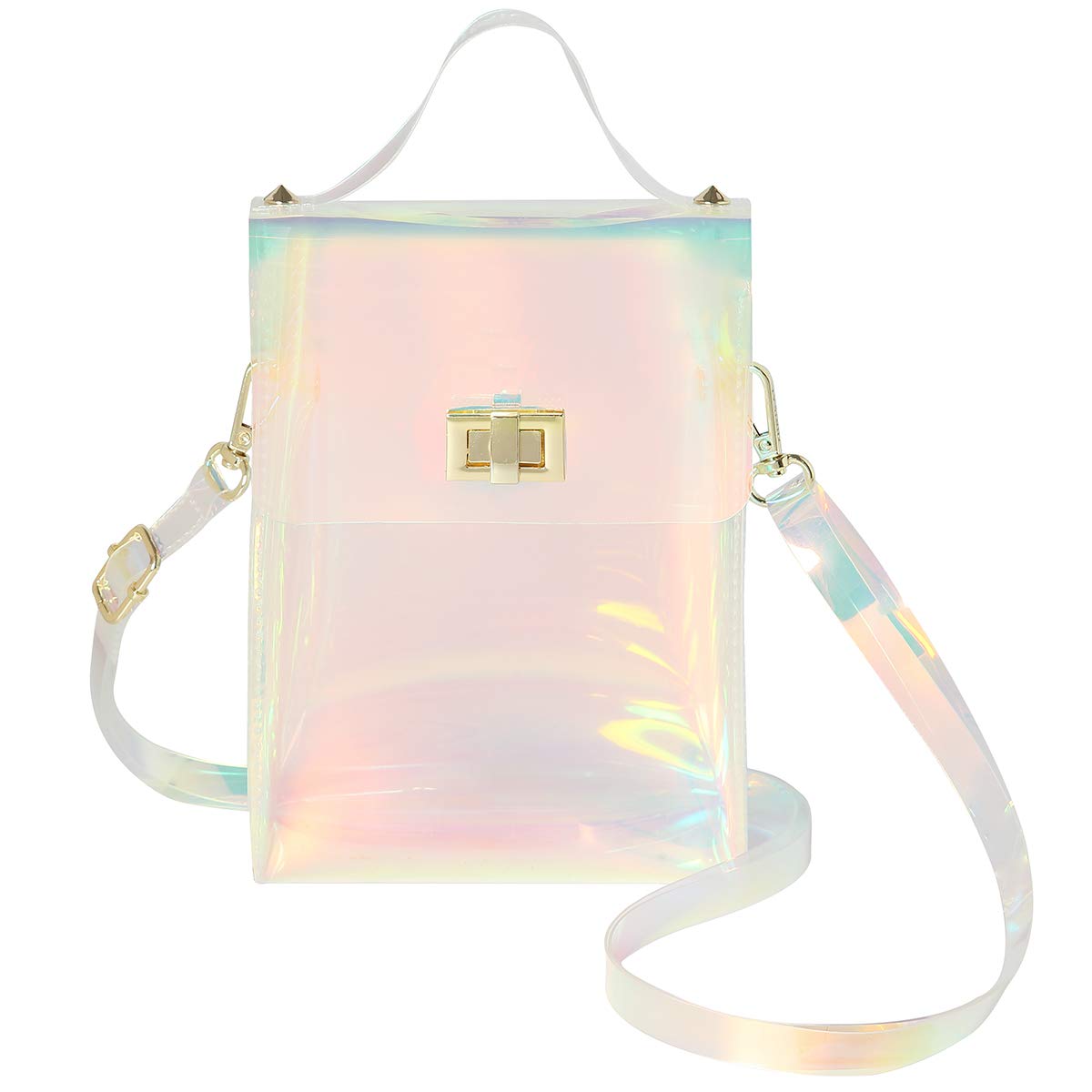 INICAT Clear Crossbody Bag for Women - Stadium Approved Phone Purse for Concerts & Events