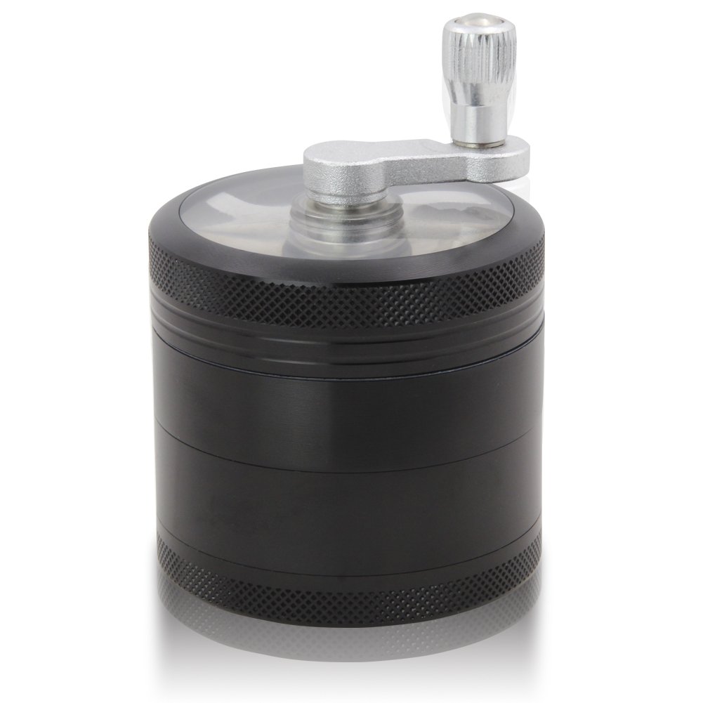 Premium Durable CNC Aluminum Alloy 4-Piece Herb Grinder - 55mm Diameter, Unbreakable Metal Design for Smooth Grinding | Perfect for Herbs, Spices, and Tobacco at Home or On-The-Go