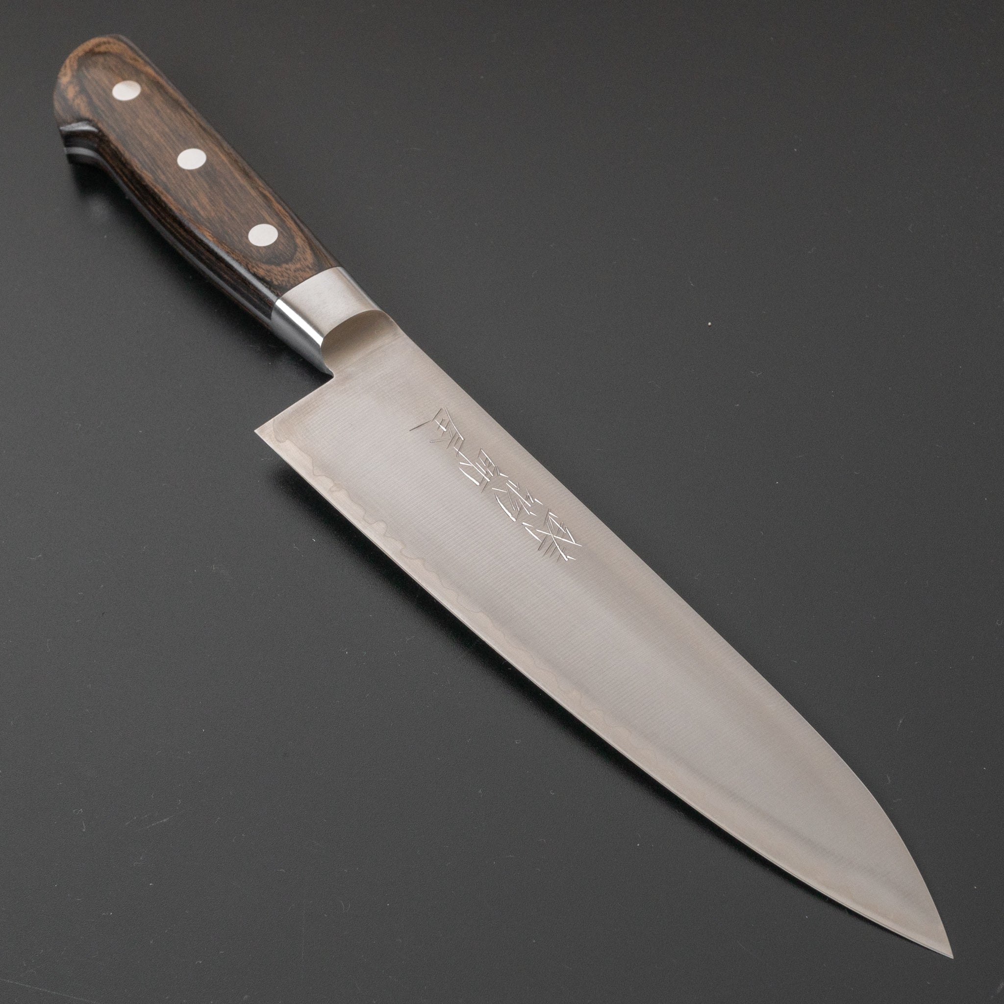 Hitohira Imojiya ST SG2 Gyuto 180mm Japanese Chef Knife with Brown Pakka Handle - Premium Kitchen Knife for Slicing, Dicing & Meat Cutting