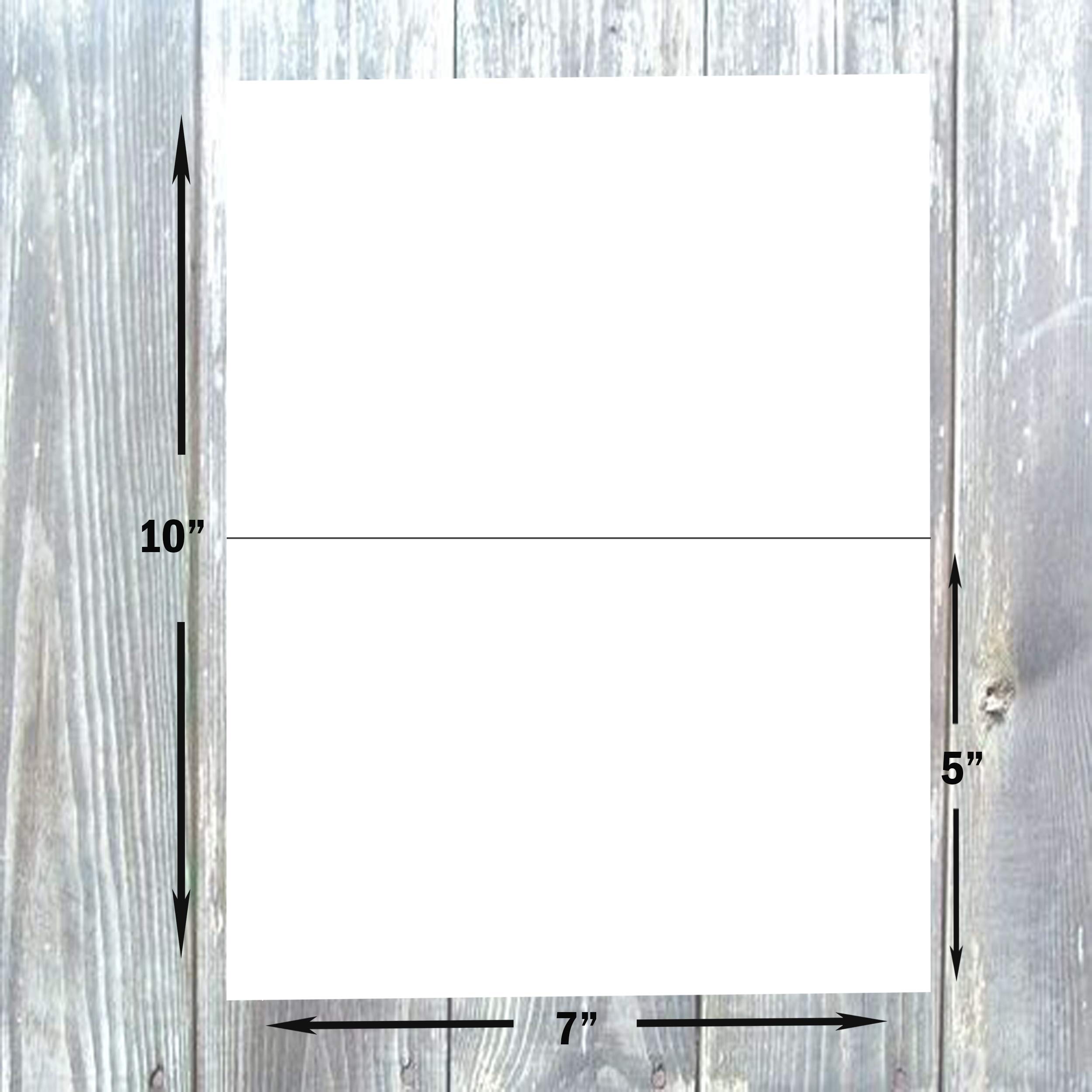 Hamilco 5x7 Folded Blank Cards with Envelopes - 80lb Premium White Cardstock Paper - 100 Pack (Bright) - Perfect for Greeting Cards, Invitations & Thank You Notes
