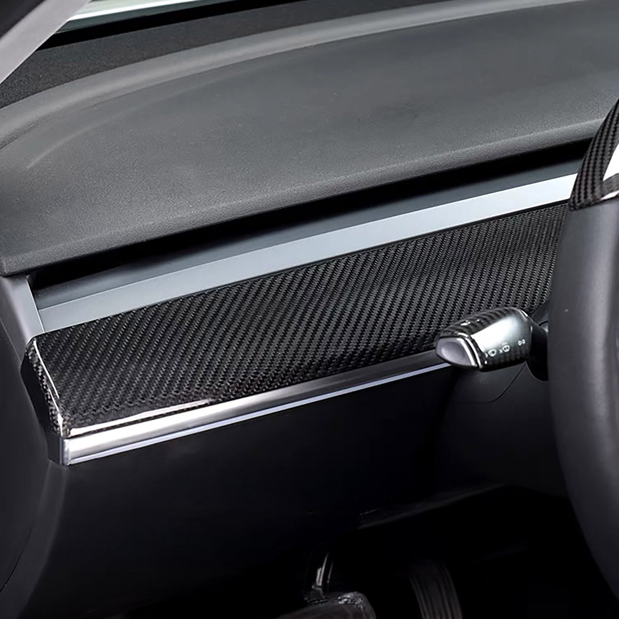 Tesla Model 3 & Y Carbon Fiber Dashboard & Door Trim Covers Set (2021-2024) - Premium Interior Upgrade Kit for Enhanced Style & Protection | Perfect for Car Enthusiasts & Luxury Vehicle Customization