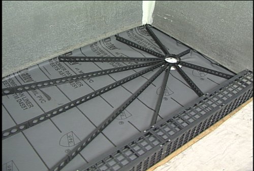 5x8 Shower Pan Liner Kit - Waterproof & Durable Bathroom Floor Protection for Showers, Baths & Wet Areas - Easy Installation & Mold Resistant