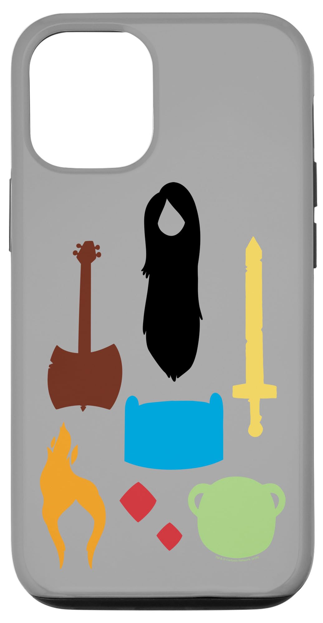 Adventure Time Icons iPhone 12/12 Pro Case - Cartoon Phone Cover for Protection & Style - Perfect for Fans, Daily Use & Travel Accessories