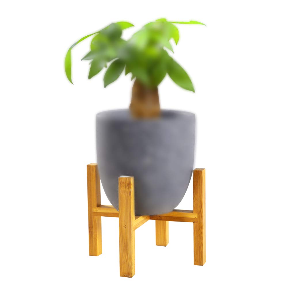 Modern Wooden Plant Stand for Indoor Plants - Flower Pot Holder for Succulents & Small Plants - Home Decor Shelf (Pot Not Included) - Perfect for Living Room, Bedroom, or Office Decor - Size S