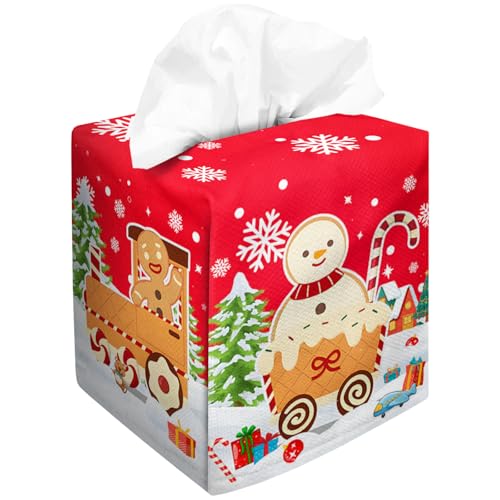 Velvet-christmas Gingerbread Man Tissue Box Cover