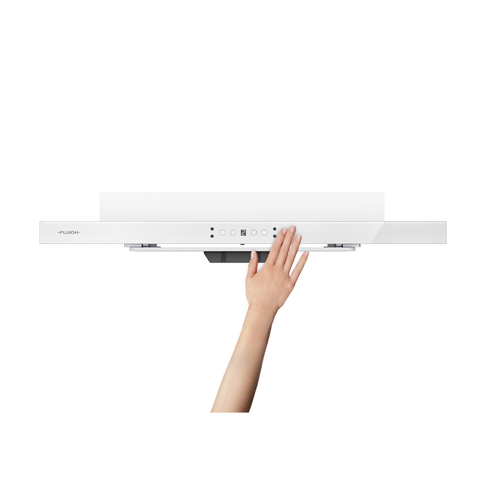 MS2390 900mm Super Slim Range Hood with Gesture Control - Black Stainless Steel - Modern Kitchen Ventilation for Smoke & Odor Removal - Perfect for Apartments and Small Kitchens