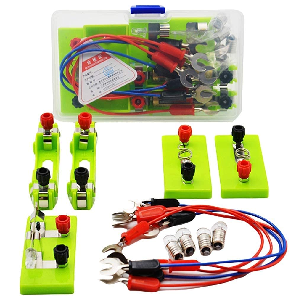 Simple Circuit Experiment Kit for Kids - Parallel & Series Connection, Light Bulb Science Project, AA Battery Powered - Perfect for STEM Learning & School Science Fairs