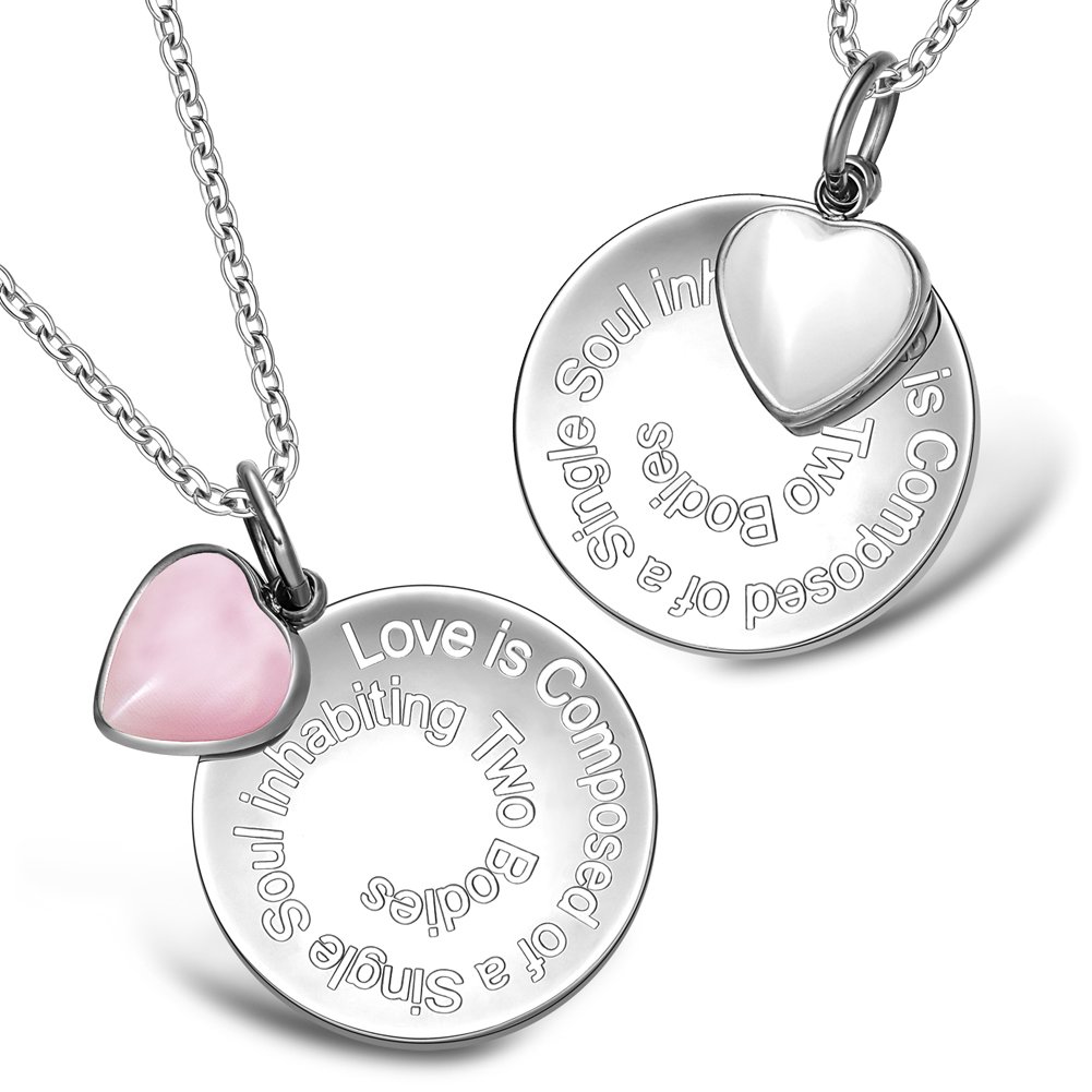 Single Soul Couples Necklace - Best Friends Inspirational Energy Jewelry for Women & Men - Perfect Gift for Anniversaries, Valentine's Day & Special Occasions
