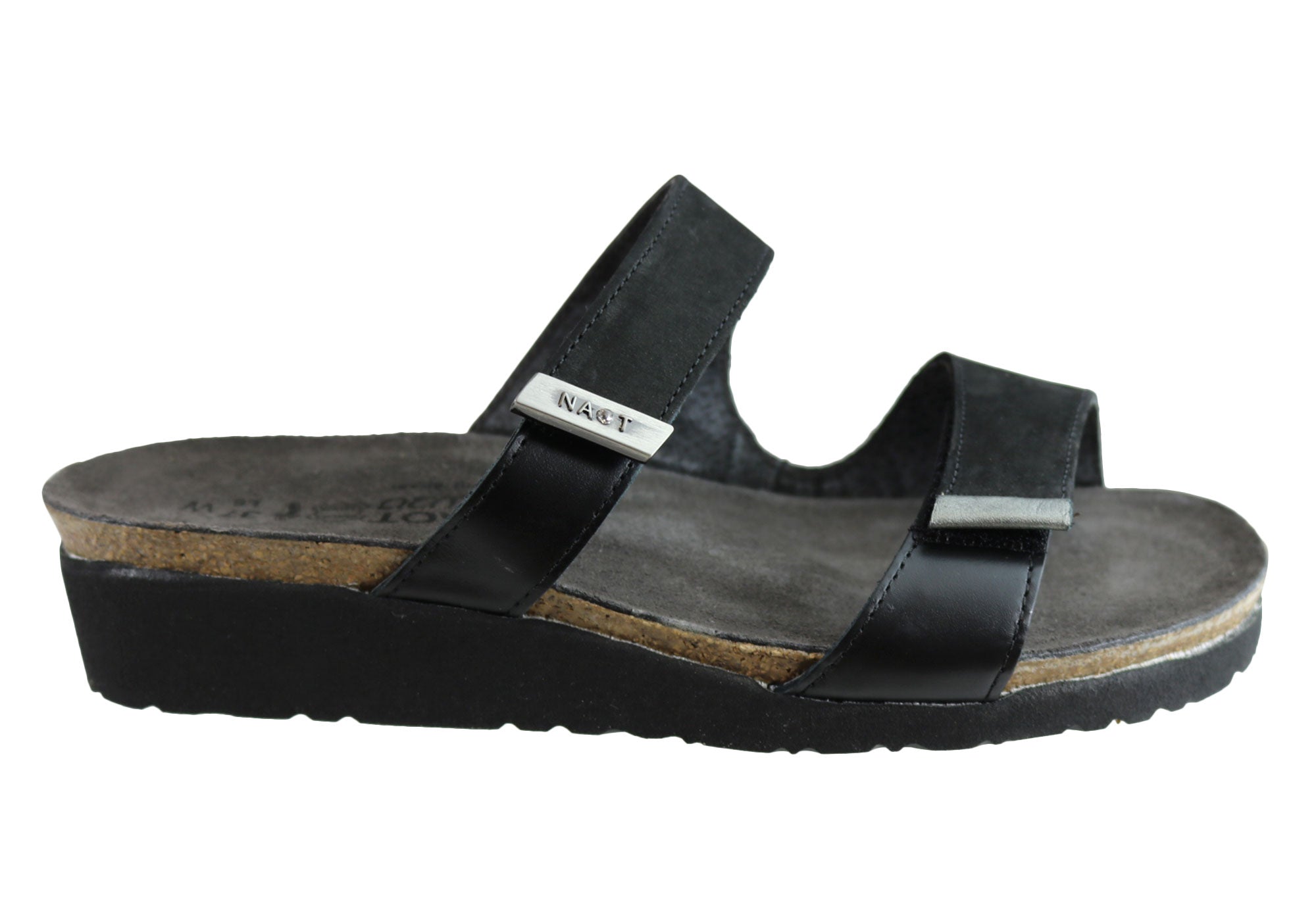 Naot Jacey Wide Women's Leather Comfortable Cushioned Sandals Slides - Perfect for Walking, Travel & Summer Outfits