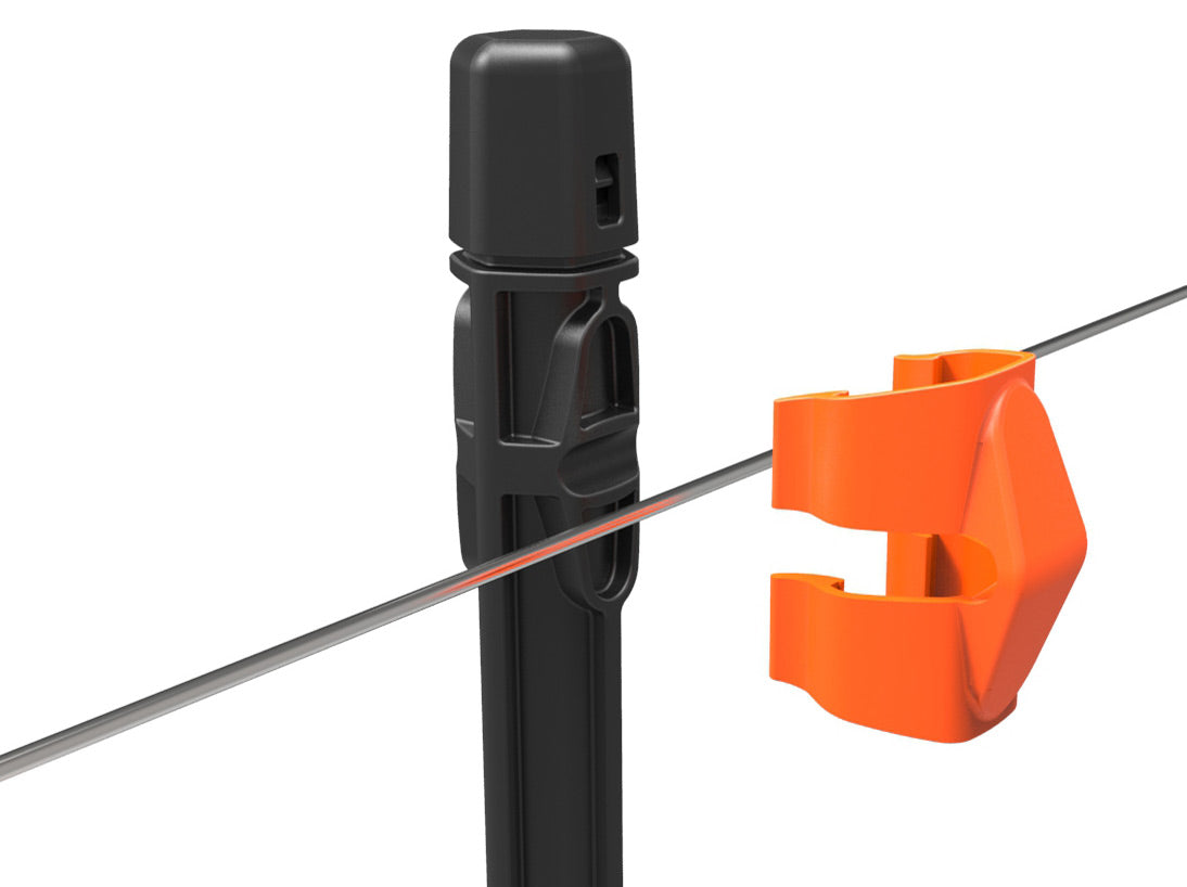 Gallagher Insulated Line Post - 10 Pack | Heavy Duty Electric Fence Posts for Livestock & Farm Use | Durable, Weatherproof & Easy Installation