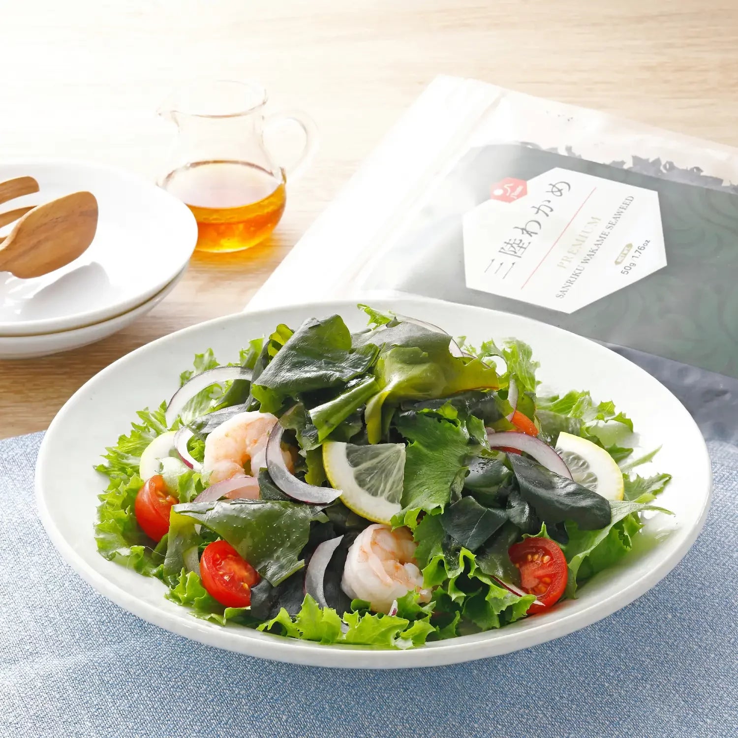 Premium J Taste Sanriku Wakame Dried Japanese Seaweed 50g - Authentic Japanese Kelp for Soups, Salads & Healthy Cooking