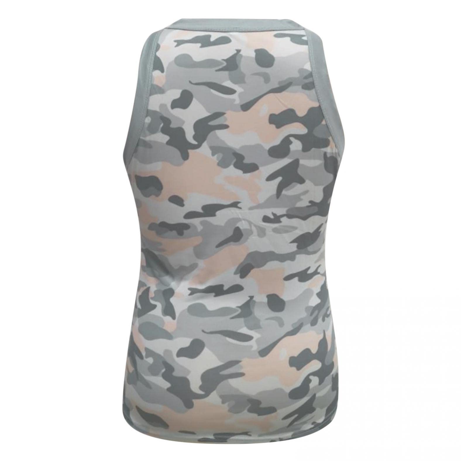 Women's Sleeveless Loose Fit Camo Tank Top - Breathable Summer Workout Shirt for Running & Gym | Casual Crew Neck Tunic for Outdoor Activities & Yoga