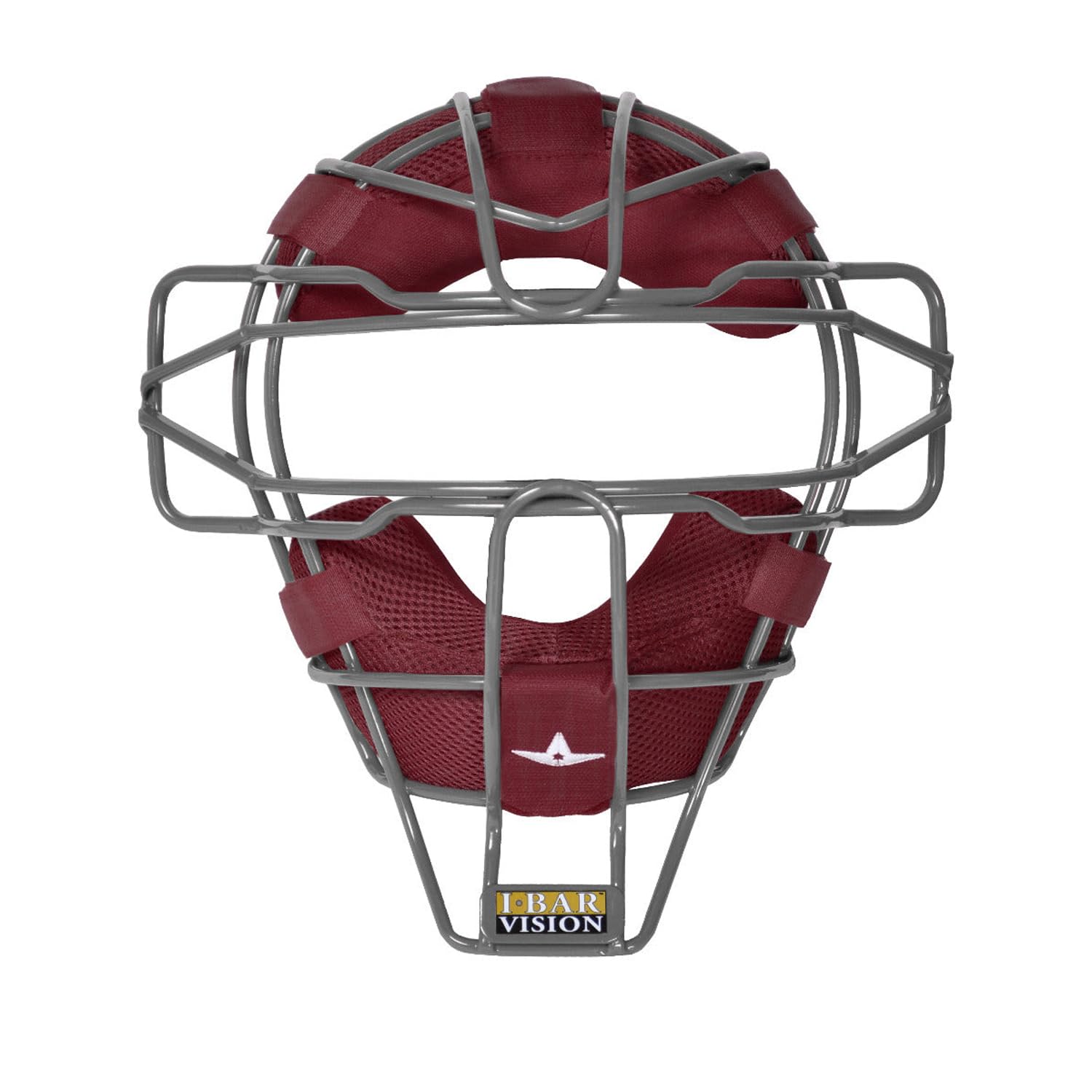 All-Star FM25LUCMA Traditional Baseball Catcher's Mask - Hollow Steel Frame with Mesh Pads - Protective Gear for Baseball, Softball & Training - Perfect for Catchers, Coaches & Players