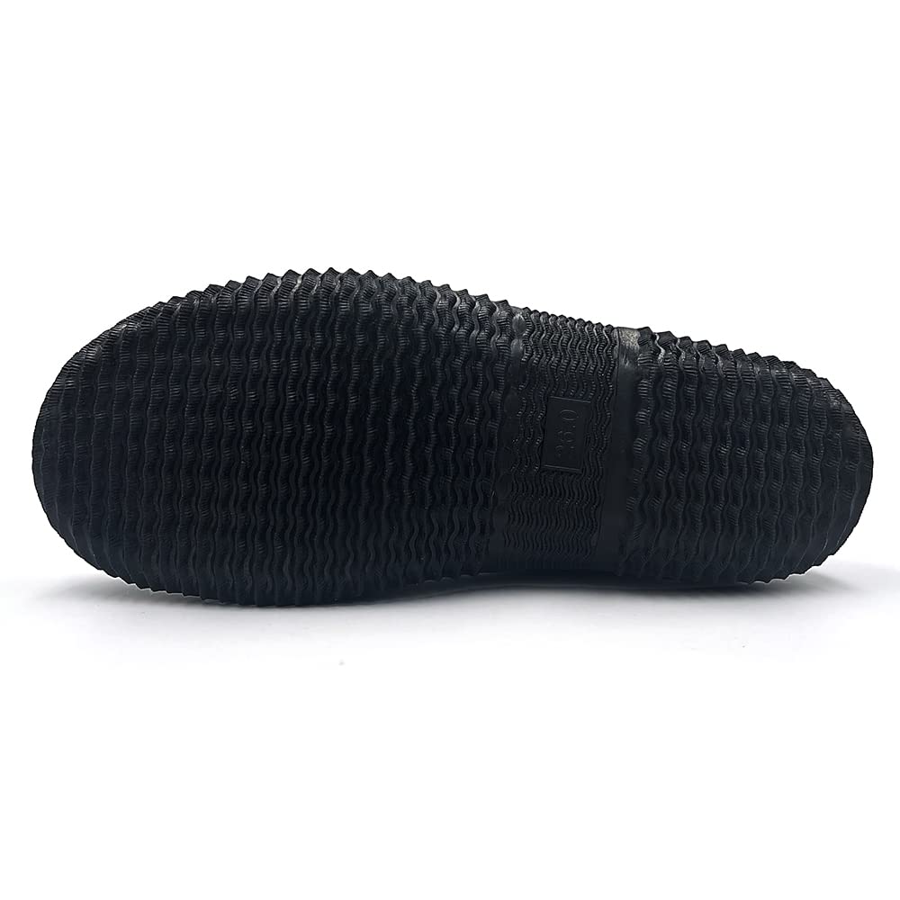 Amoji Men's Waterproof Rubber Rain Boots - Non-Slip Fishing & Deck Shoes for Outdoor Work, Hiking & Gardening (KL1000) - Ideal for Wet Weather, Yard Work & Outdoor Adventures