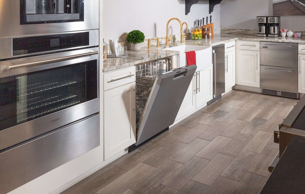 BREDA 24 Inch Panel Ready ADA Compliant Built-In Dishwasher - LUDWA30150 - Perfect for Modern Kitchens & ADA Accessible Homes