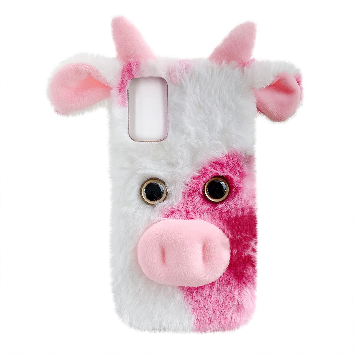 **Mikikit Fluffy Plush Phone Case - Soft Protective Cover for iPhone & Android - Cute Furry Phone Shell with Shock Absorption - Perfect for Daily Use, Travel, and Gift Giving**