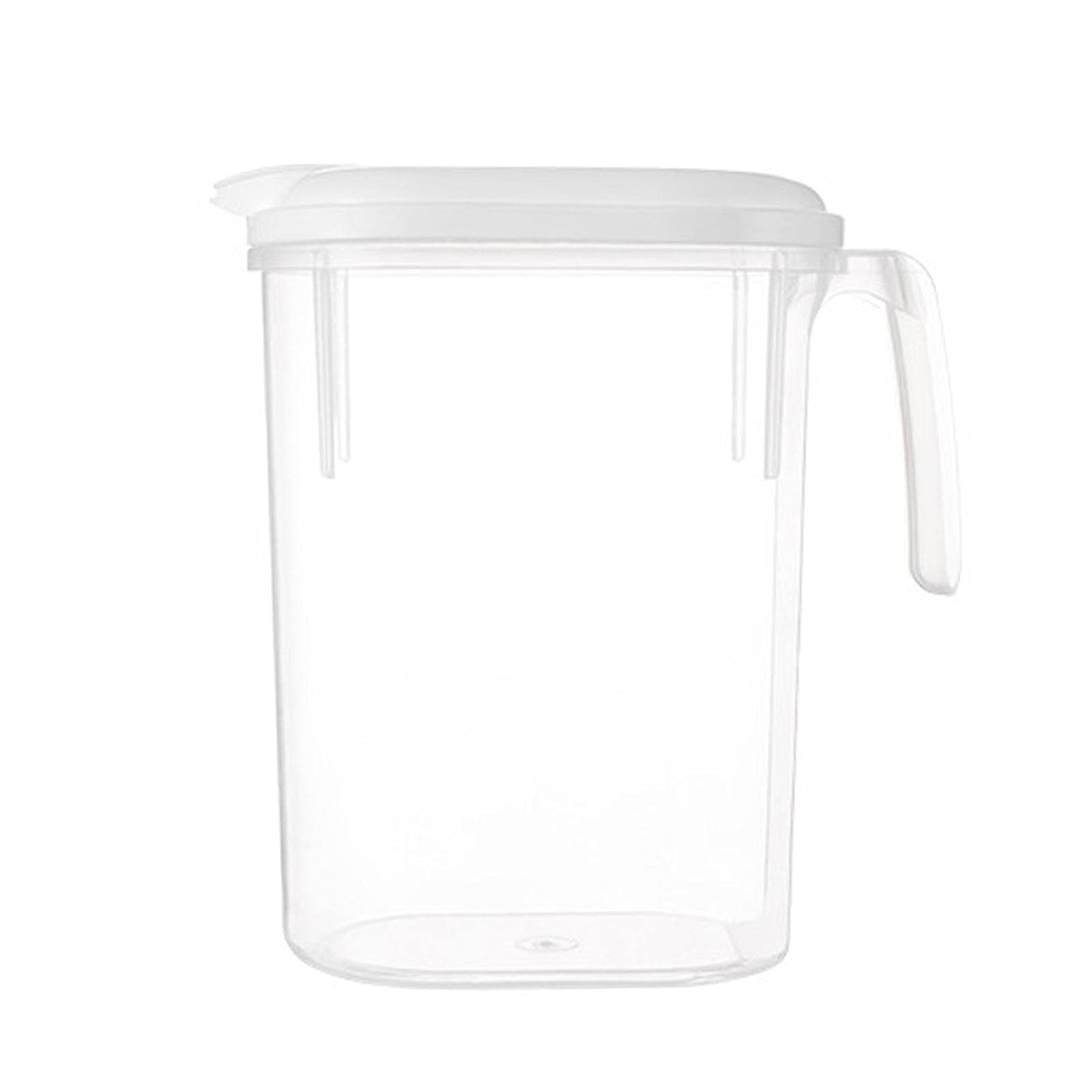 2-Pack 1800ml Plastic Pitcher with Lid - BPA-Free Juice & Beverage Container for Fridge - Perfect for Lemonade, Iced Tea, Mixing Drinks - Dishwasher Safe - Great for Parties, BBQs & Family Gatherings